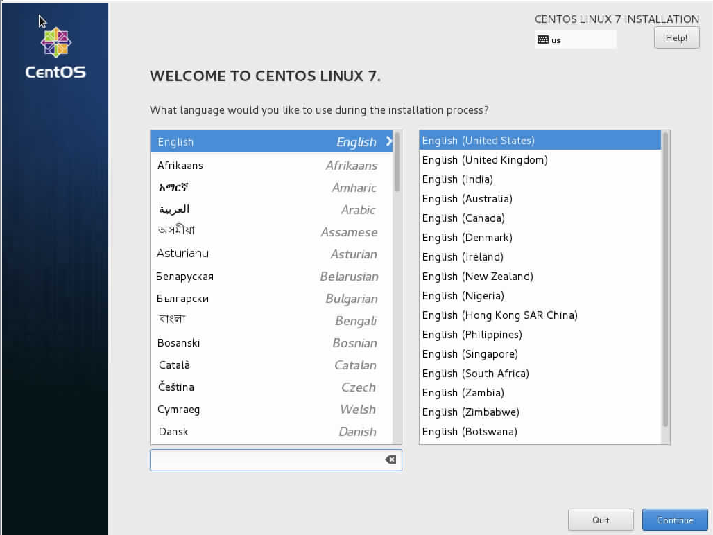 安在用U盘装完CentOS后，重新开机启动后显示：  Initial setup of CentOS Linux 7 (core)