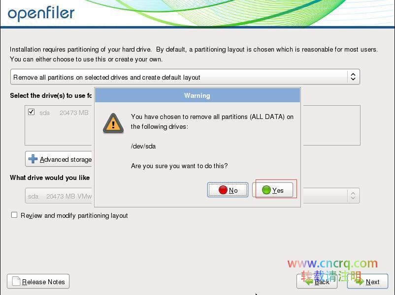 vmware-install-openfiler_12