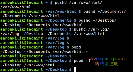 在 Linux 中使用 pushd 和 popd 命令来进行高效的目录导航