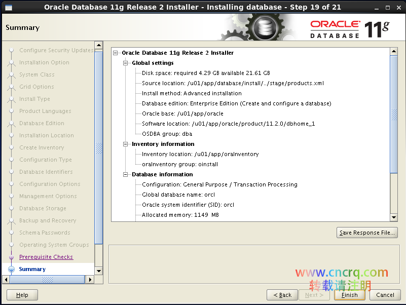 在 Cenntos6.8 下安装 Oracle11g-图片18