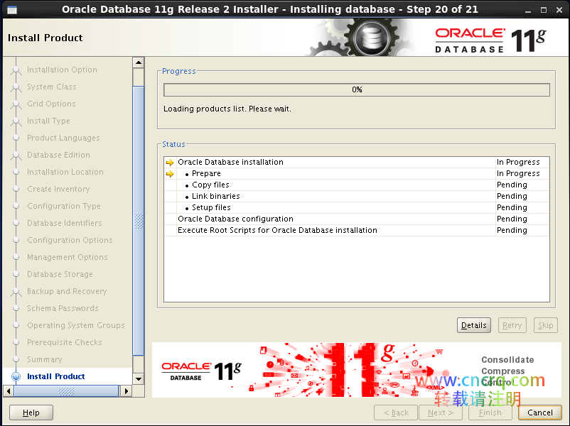 在 Cenntos6.8 下安装 Oracle11g-图片19