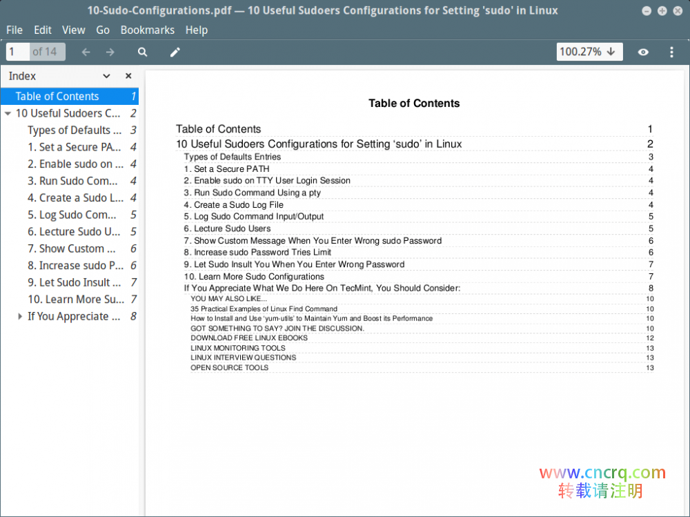 wkhtmltopdf：一个 Linux 中将网页转成 PDF 的智能工具