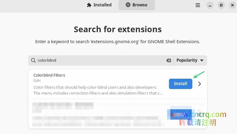 了解下GNOME 扩展：Colorblind Filters-图片1