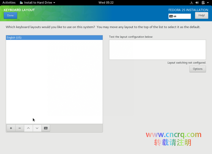 Fedora 25 Workstation 安装指南
