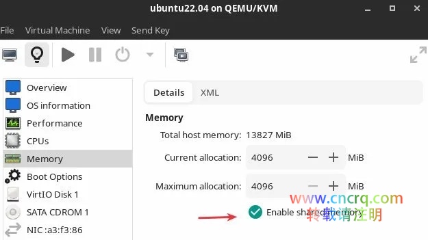 使用virt-manager 在主机和客户机之间共享文件夹-图片3