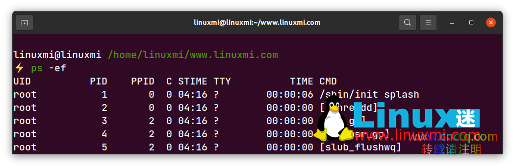 在 Linux 中如何查找父进程 PPID？-图片4