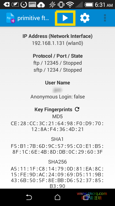 在电脑和安卓设备之间使用 FTP 传输文件